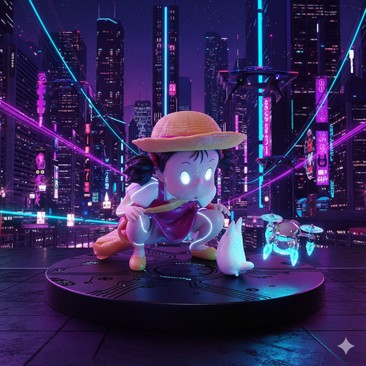 Cute Totoro and Little Mei PVC Mini Figures - 7cm Anime Collectible Dolls, Ideal Birthday Gift for Kids and Ghibli Fans