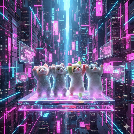 Premium Flocking Cat Taba Squishy Toy | Super Sticky & Soft Stress Relief Squeeze Toy | Slow Rising Kawaii Animal Squishies for Kids & Adults