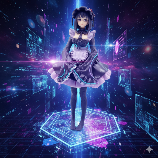 Kitagawa Marin Shizuku Kuroe Cosplay Figure - Black Maid Dress-Up Darling Anime Statue, Exquisite Collectible Model Figurine for Otaku Gifts