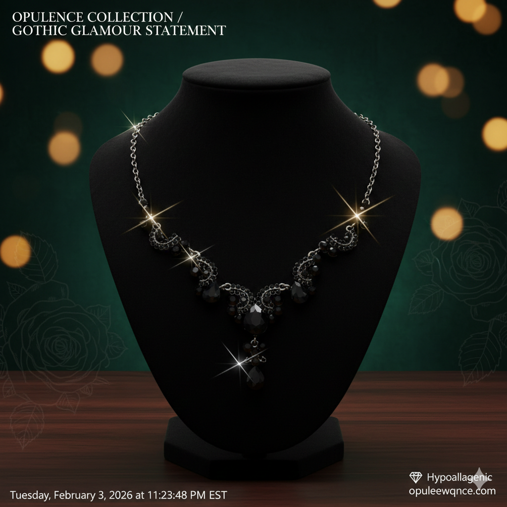 Elegant Water Drop Pendant Necklace for Women | Light Luxury Crystal Jewelry for Date Night & Party | Perfect Anniversary & Festival Gift for Her