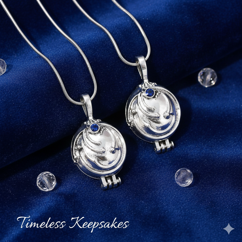 Gothic Romantic Heart Locket Necklace - Elena Gilbert Inspired Vervain Pendant - Unique Christmas & Anniversary Gift for Her