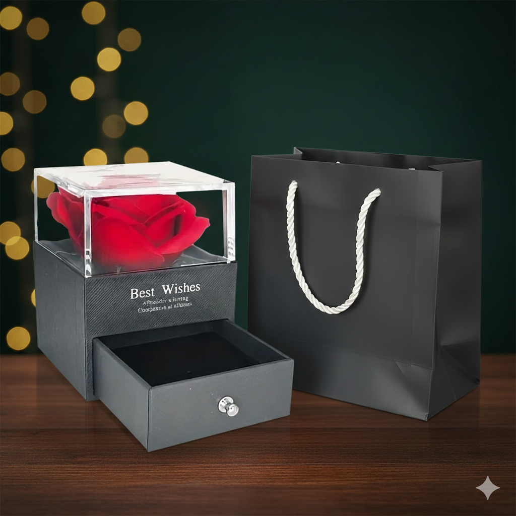 Luxury Radiant Red Zirconia Statement Necklace | Elegant Rose Gold Tone Wedding Jewelry for Brides & Women | Exquisite Gift Set for Special Occasions